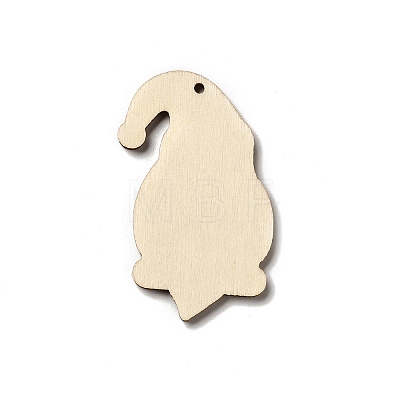 Christmas Single Face Printed Wood Big Pendants WOOD-H102-01E-1