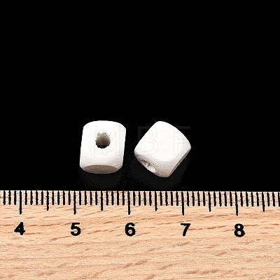 Spray Painted Wooden Beads WOOD-P021-01B-30-1