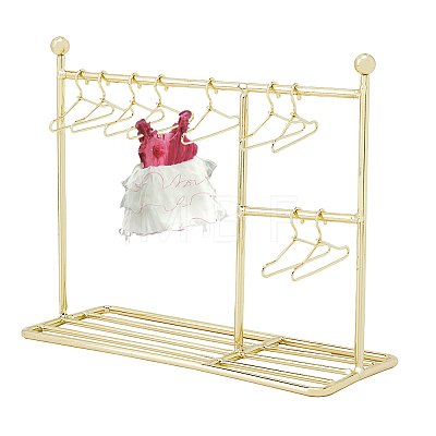 Iron Doll Clothes Rack & Hangers DJEW-FH0001-16A-1