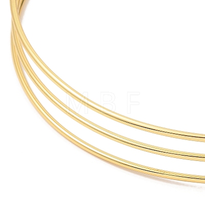 Rack Plating Brass Cuff Collar BJEW-Q350-02G-1