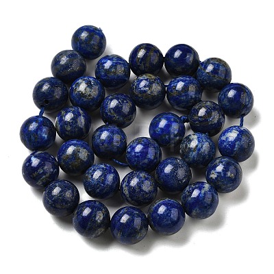 Natural Lapis Lazuli Bead Strands G-G953-01-12mm-1