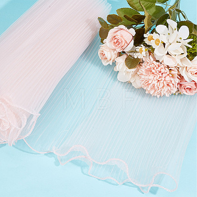 Polyester Flower Bouquet Wrapping Mesh Paper ORIB-WH0002-06B-1