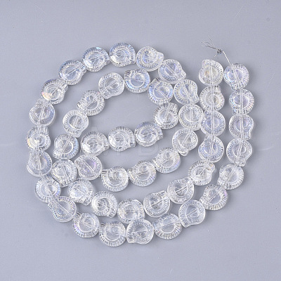 Electroplate Glass Beads Strands EGLA-S190-04-1
