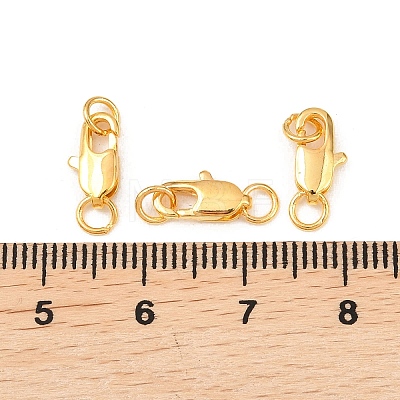 Brass Lobster Claw Clasps KK-KK801-G-1