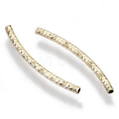 Brass Curved Tube Beads KK-R112-033B-NF-1