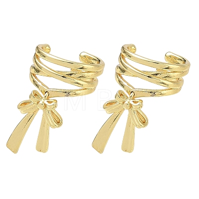 Brass Cuff Earrings for Women EJEW-A167-26G-1