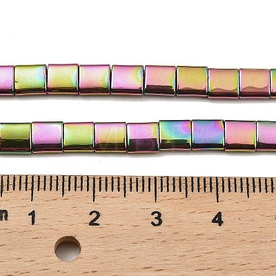 Electroplated Non-magnetic Synthetic Hematite Beads Strands G-G089-B02-19-1