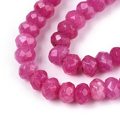 Natural White Jade Bead Strands X-G-R343-2x4-08-1
