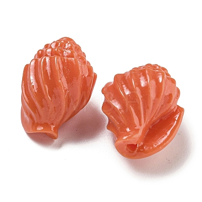 Synthetic Coral Carved Beads Strands CORA-I023-07D-1