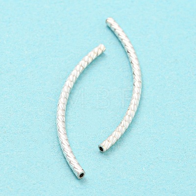 925 Sterling Silver Tube Beads STER-Q191-01B-S-1