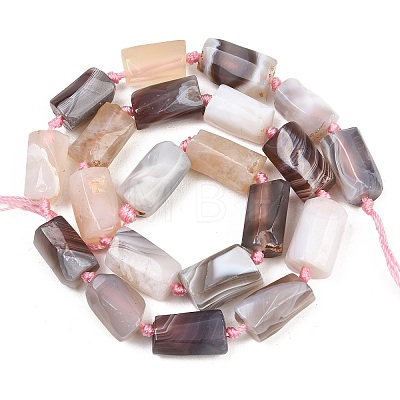 Natural Botswana Agate Beads Strands G-A314-A01-01-1