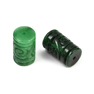Dyed Natural Myanmar Jade Burmese Jade Carved Beads GG-CBAC08B-01B-1