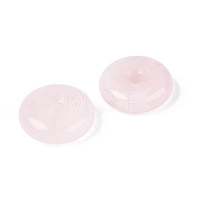 Natural Rose Quartz Pendants G-Q601-30B-09-1
