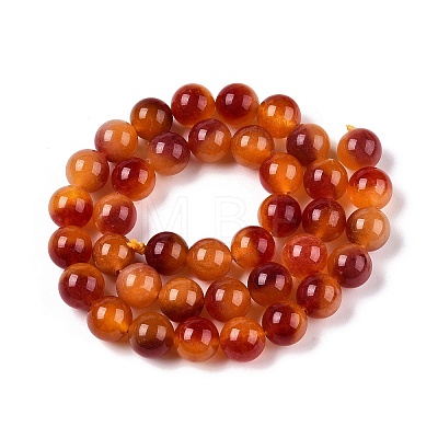 Dyed Natural White Jade Beads Strands G-T138-10mm-210-24-1