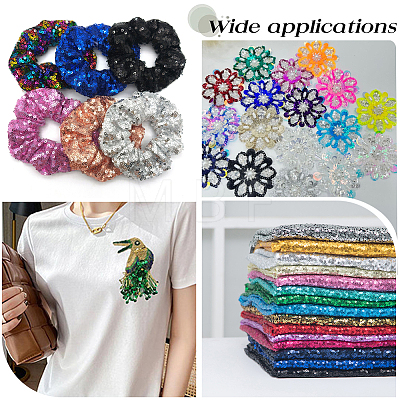 6000Pcs Plastic Paillette Beads PVC-PA0001-01C-1