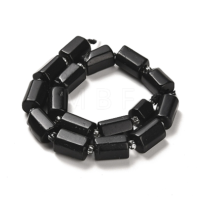 Natural Black Tourmaline Beads Strands G-N327-06-14A-1