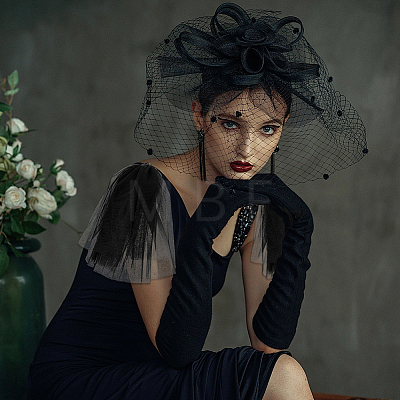 Polyester Mesh Shoulder Sleeves for Bride AJEW-WH0596-885C-1