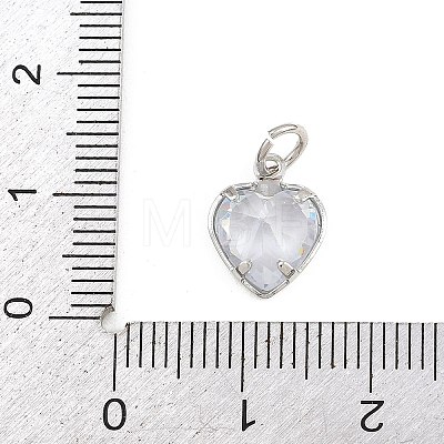 Brass Glass Charms KK-A269-51P-1