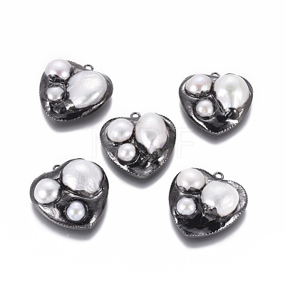 Natural Cultured Freshwater Pearl Pendants PEAR-K007-A03-1