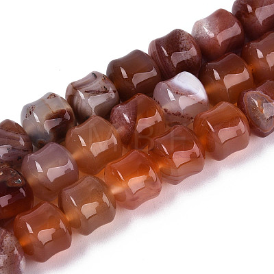 Natural Red Agate Beads Strands G-N353-06A-05-1