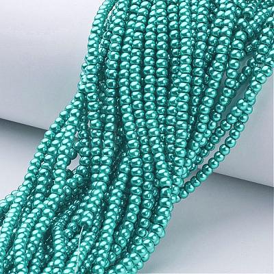 Glass Pearl Beads Strands HY-3D-B52-1