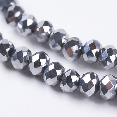 Electroplate Glass Beads Strand LS-EGLA-D009-27-1