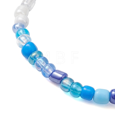 6Pcs Synthetic Turquoise & Non-magnetic Hematite Beads Stretch Bracelets BJEW-JB13432-1