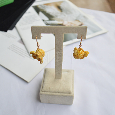Resin & Alloy Dangle Earrings WG1C298-01-1
