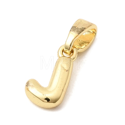 Brass Letter Charms KK-G554-22G-J-1