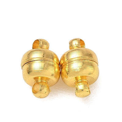 Brass Magnetic Clasps with Loops KK-H361-G-1