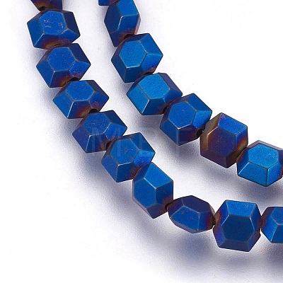 Electroplated Non-magnetic Synthetic Hematite Beads Strands G-P392-I01-1