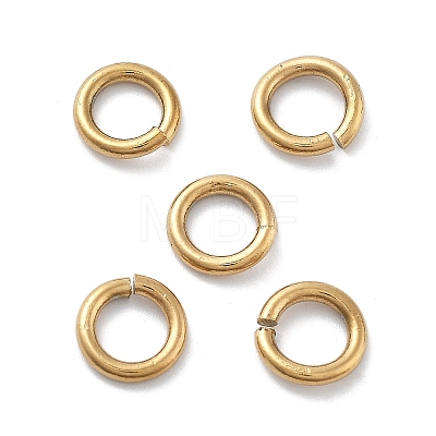 Ion Plating(IP) 304 Stainless Steel Open Jump Rings X-STAS-M081-02G-03-1