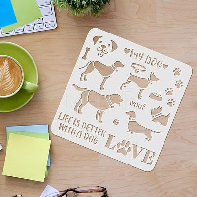 Plastic Reusable Drawing Painting Stencils Templates DIY-WH0172-302-1