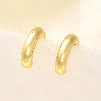 Rack Plating Brass Ring Cuff Earrings for Women X1-EJEW-H135-01G-02-1