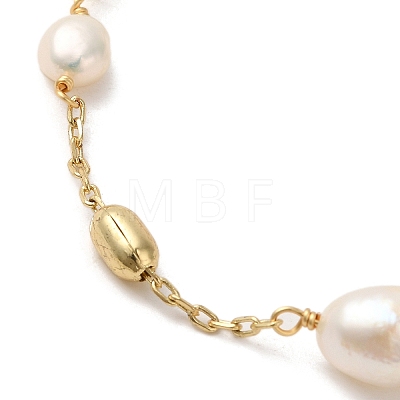 Natural Pearl Beaded Bracelets BJEW-C051-41G-1