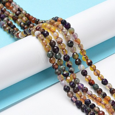 Natural Agate Beads Strands G-Q1000-01A-1