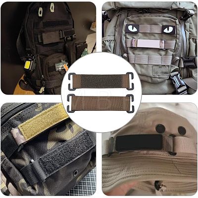 Nylon Hook & Loop Tactical Morale Patches Attachment Display Board DIY-WH0248-153A-1