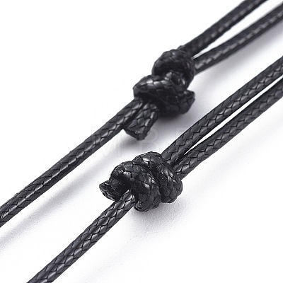 Adjustable Korean Waxed Polyester Cord Necklace Making X-AJEW-JB00510-01-1