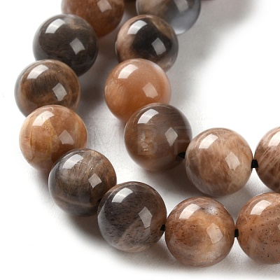 Natural Black Sunstone Beads Strands G-U009-A01-04-1