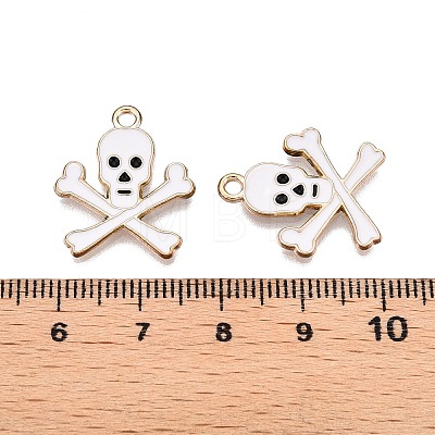 Halloween Theme Alloy Enamel Pendants PALLOY-N176-39A-RS-1