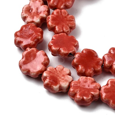 Handmade Porcelain Beads Strands PORC-K010-05A-1