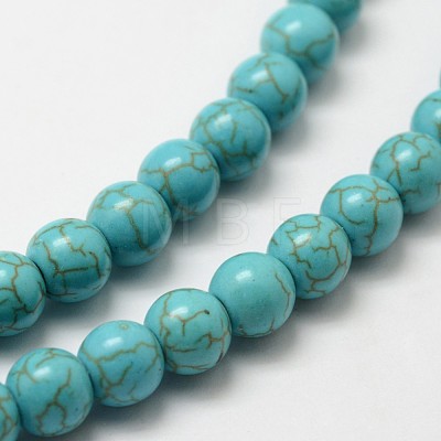 Synthetic Howlite Bead Strand X-G-P228-04-8mm-1