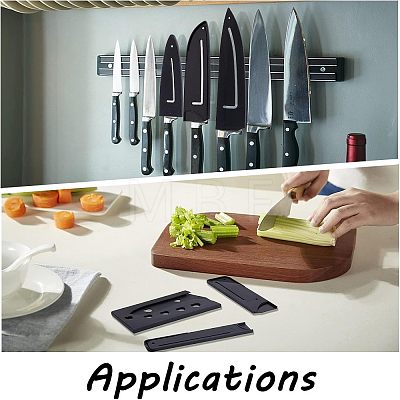 13Pcs 7 Style Plastic Kitchen Knife Protective Cover AJEW-CA0002-70-1