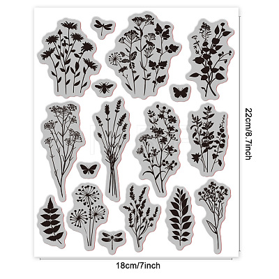 Rubber Clear Stamps DIY-WH0251-027-1