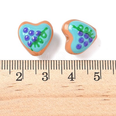 Baking Paint Glass Enamel Beads LAMP-D303-02D-1