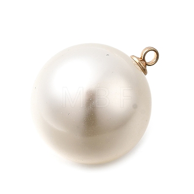 ABS Plastic Imitation Pearl Pendants FIND-H052-01K-01KCG-1