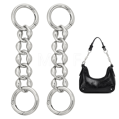 Alloy Bag Curb Chains FIND-WH0137-31P-1