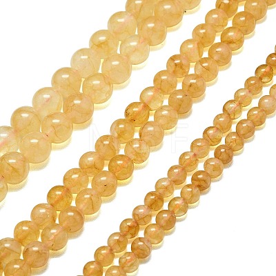 Natural Malaysia Jade Beads Strands G-L645-C01-8mm-15-1