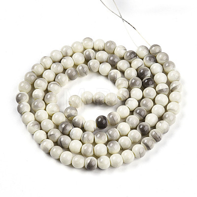 Baking Paint Glass Beads Strands DGLA-N013-8mm-02-1