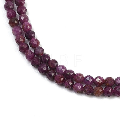 Natural Ruby Beads Strands G-C181-B06-02-1